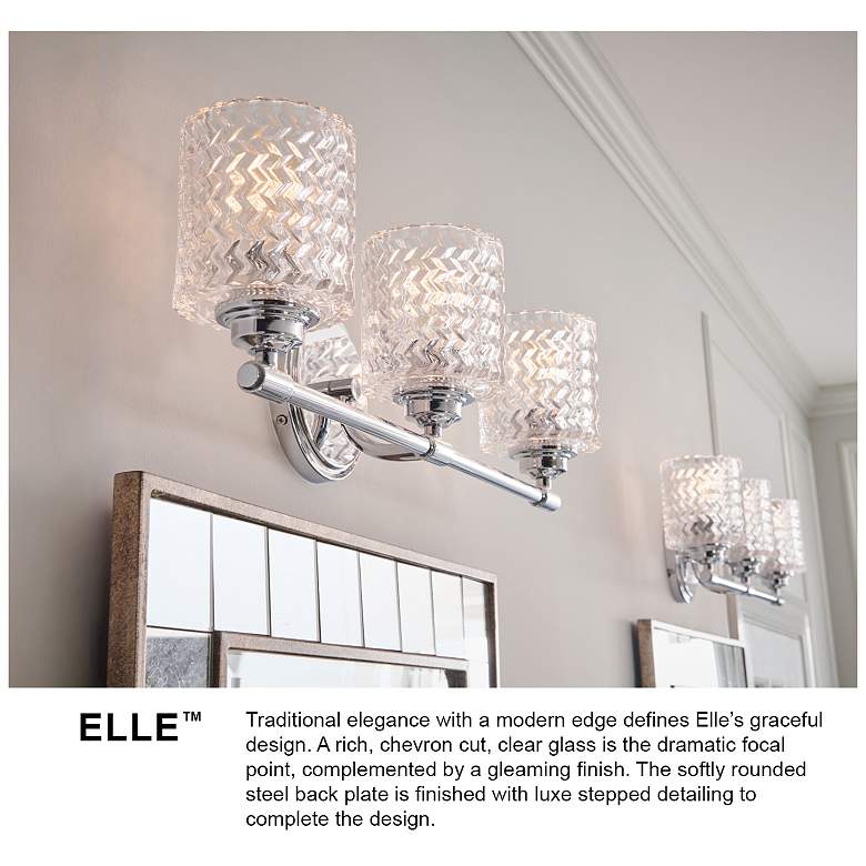 Image 7 Elle 32" Wide Brass 4-Light Bath Light by Hinkley Lighting more views