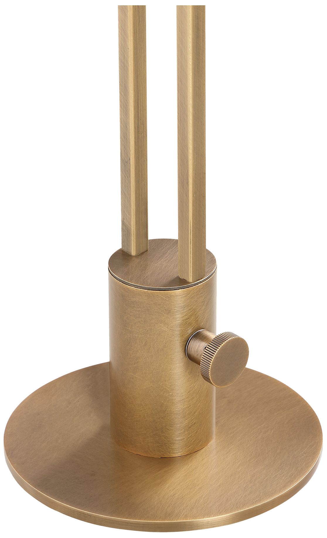 Image 4 Elle 64.25" Tall Matte Dark Bronze Floor Lamp with Tapered Linen Shade more views