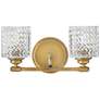 1_Elle 7 1/2"H Brass 2-Light Wall Sconce by Hinkley Lighting