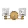 2_Elle 7 1/2"H Brass 2-Light Wall Sconce by Hinkley Lighting more views