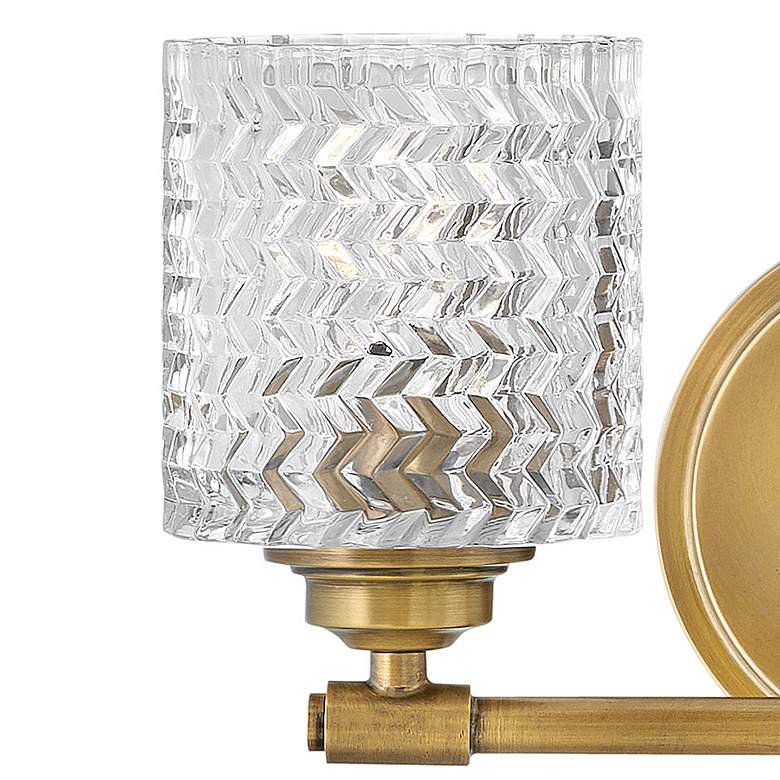 Image 3 Elle 7 1/2"H Brass 2-Light Wall Sconce by Hinkley Lighting more views