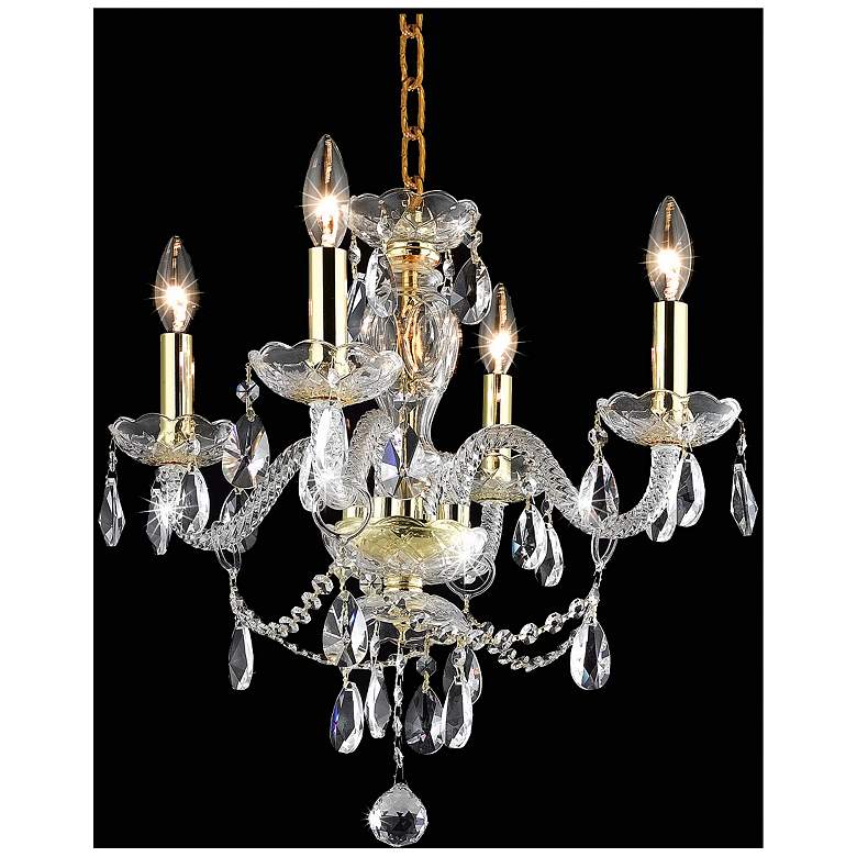 Image 1 Elle Collection Pendant D17In H18In Lt:4 Chrome Finish&#194; 