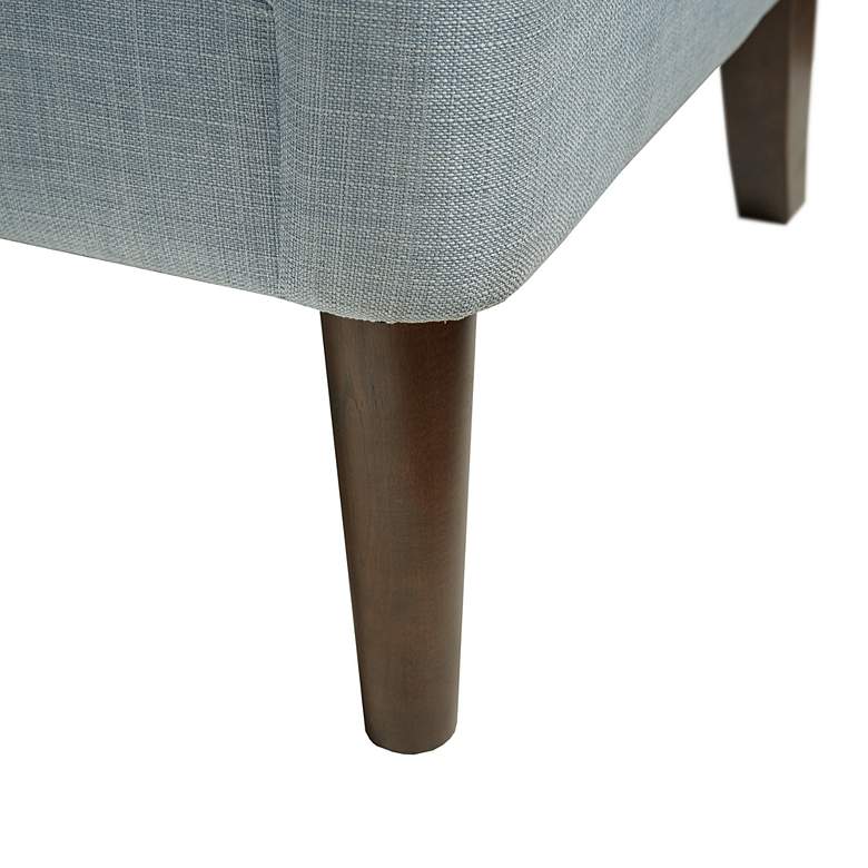 Image 3 Elle Dusty Blue Tufted Fabric Accent Chair more views