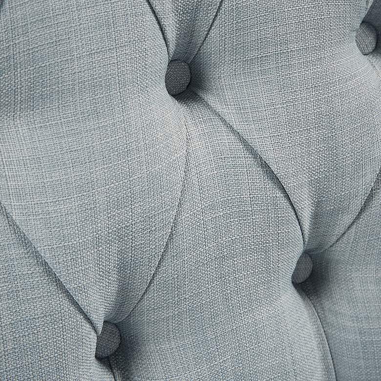 Image 4 Elle Dusty Blue Tufted Fabric Accent Chair more views