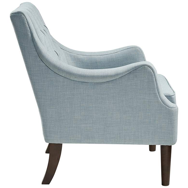 Image 7 Elle Dusty Blue Tufted Fabric Accent Chair more views