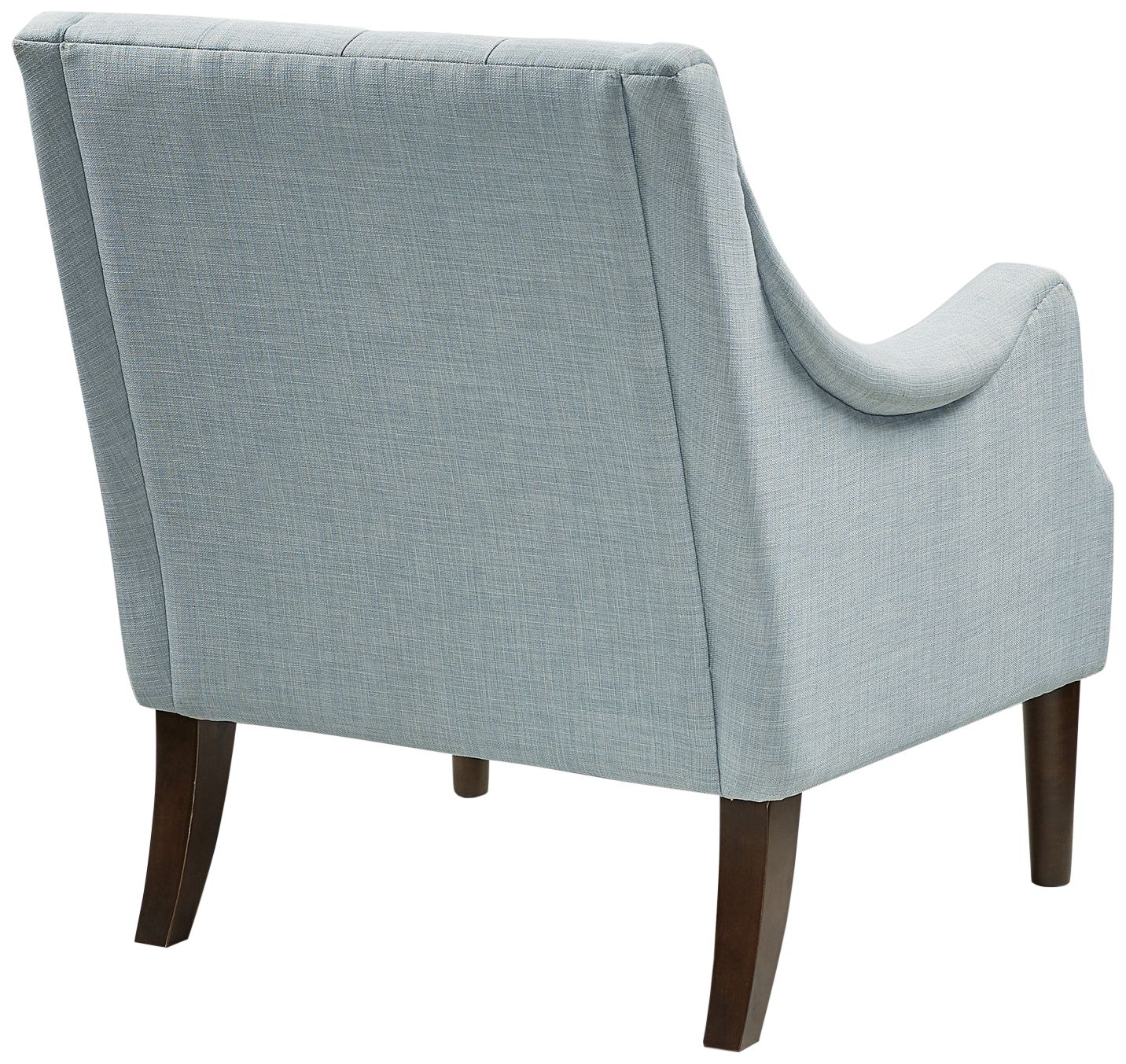 Elle Dusty Blue Tufted Fabric Accent Chair