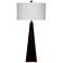 Elle Glossy Black Triangular LED Table Lamp