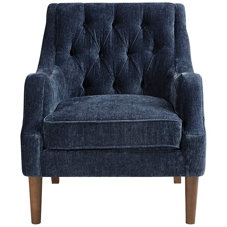 Image 2 Elle Navy Tufted Fabric Accent Chair