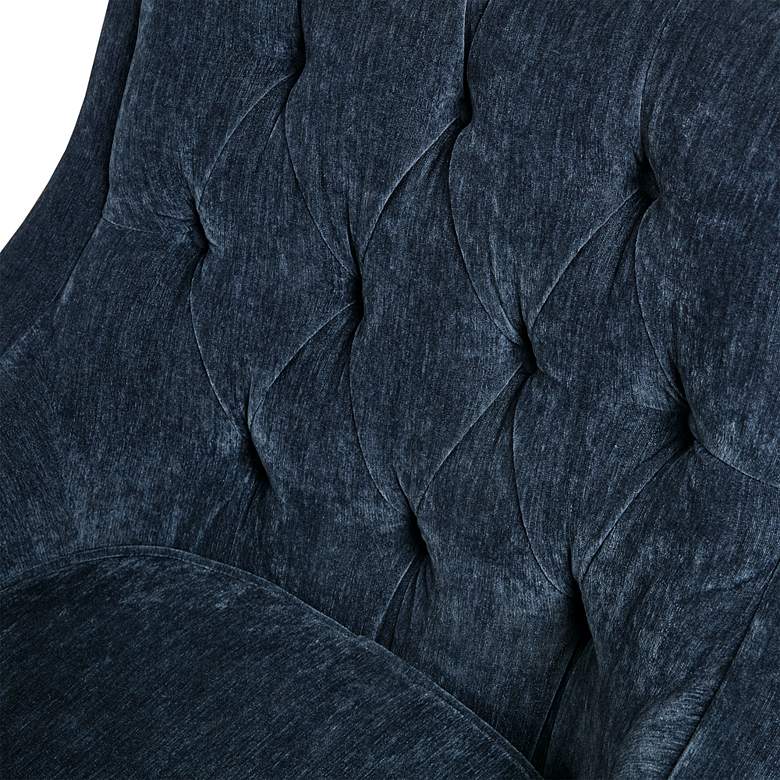 Image 4 Elle Navy Tufted Fabric Accent Chair more views