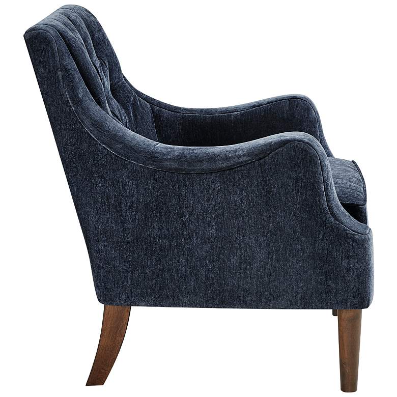 Image 6 Elle Navy Tufted Fabric Accent Chair more views