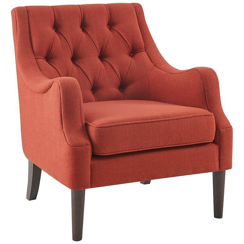 Image 2 Elle Spice Fabric Tufted Accent Chair