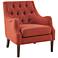 Elle Spice Fabric Tufted Accent Chair