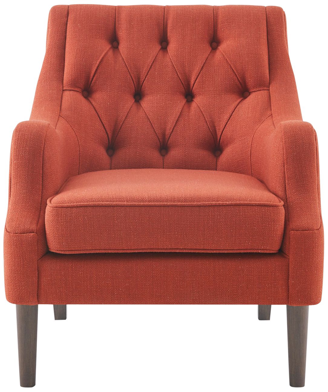 Elle Spice Fabric Tufted Accent Chair