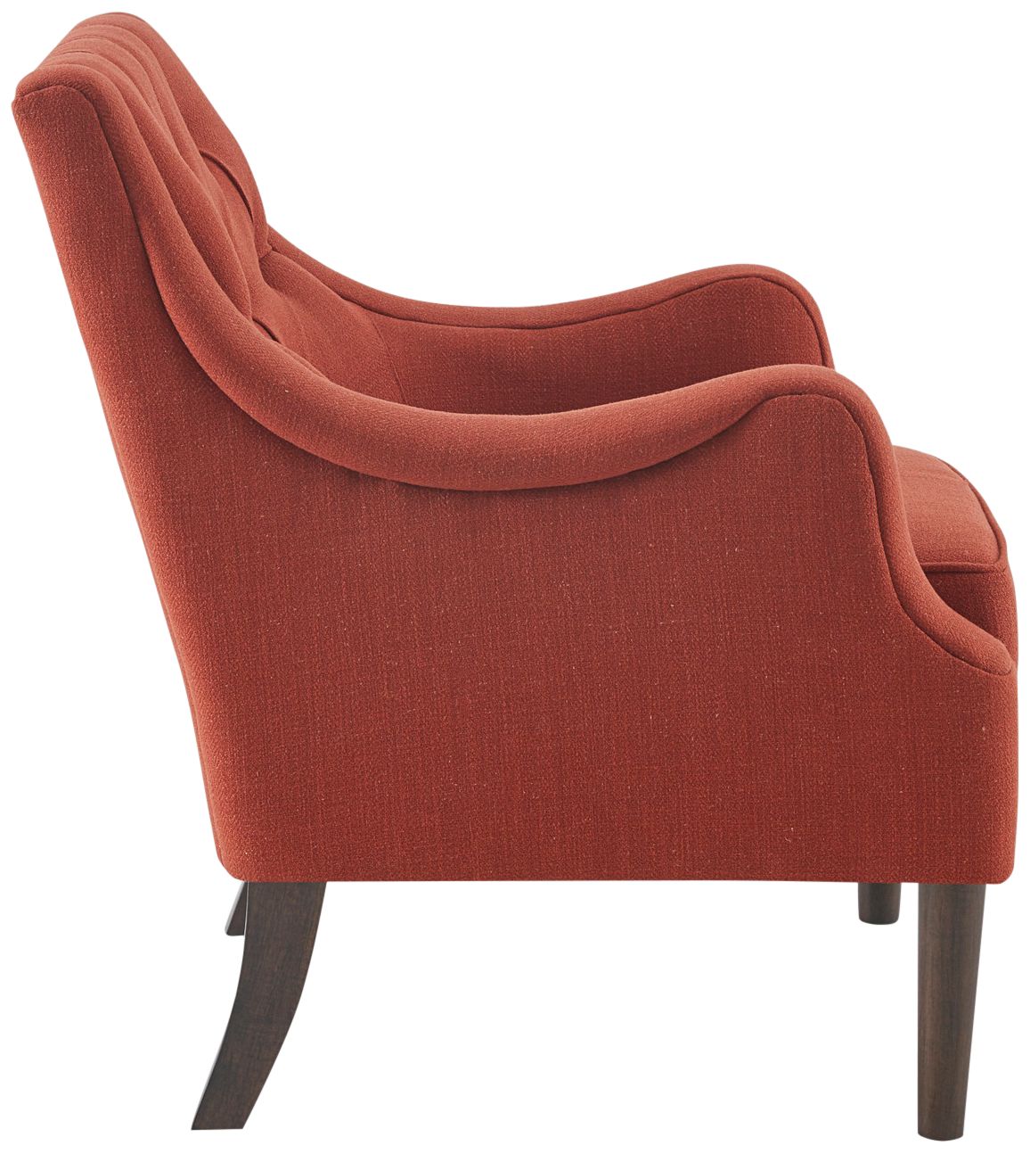 Elle Spice Fabric Tufted Accent Chair