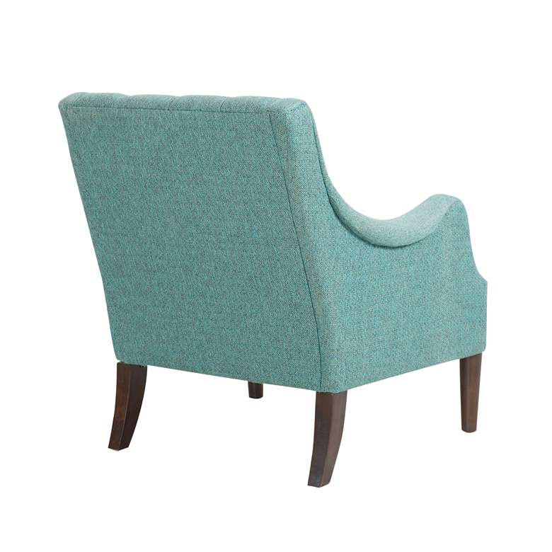 Elle Teal Diamond Tufted Accent Chair more views