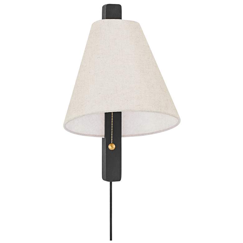 Image 1 Ellen 1 Light Plug-In Sconce Aged Brass