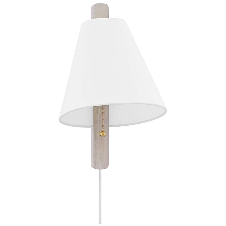 Image 1 Ellen 1 Light Plug-In Sconce Aged Brass