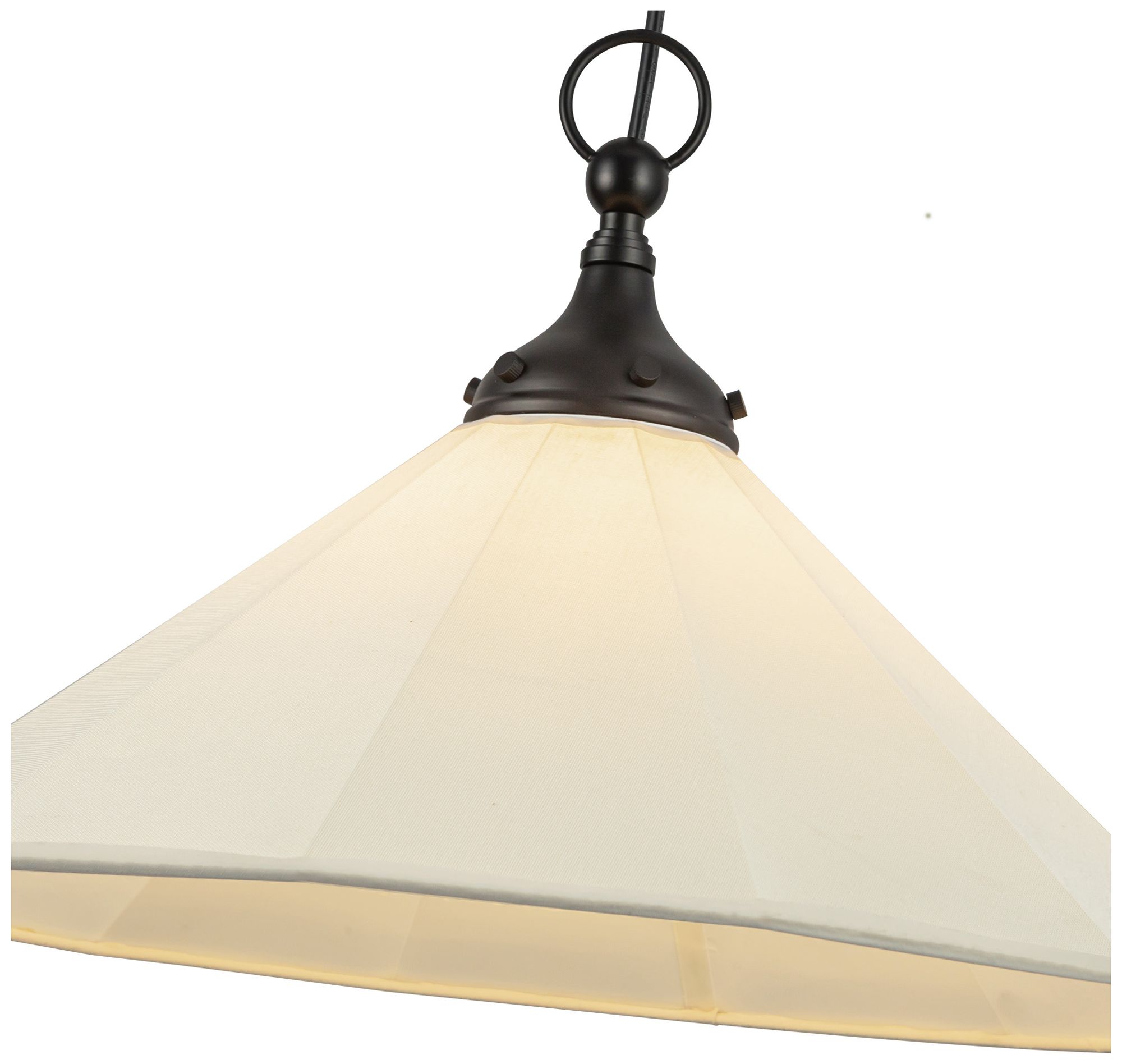Image 5 Ellen 20" Wide Matte Black Cone Pendant Light more views