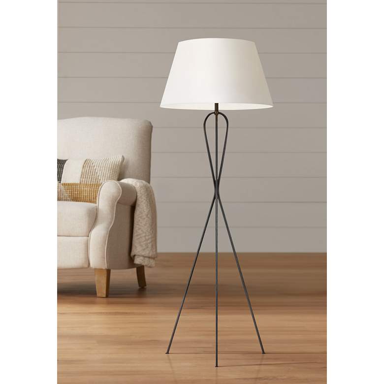 Image 1 Ellen DeGeneres Francis Aged Iron LED Floor Lamp