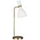 Ellen DeGeneres Joan Matte White and Burnished Brass LED Desk Lamp