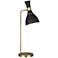 Ellen DeGeneres Joan Midnight Black and Burnished Brass LED Desk Lamp