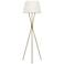 Ellen DeGeneres Penny Burnished Brass LED Floor Lamp