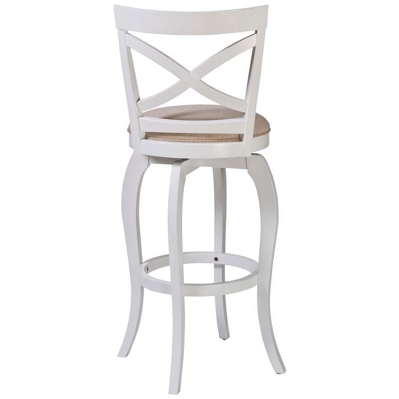 Image 3 Ellendale 25 1/4" Beige Fabric Swivel Counter Stool more views