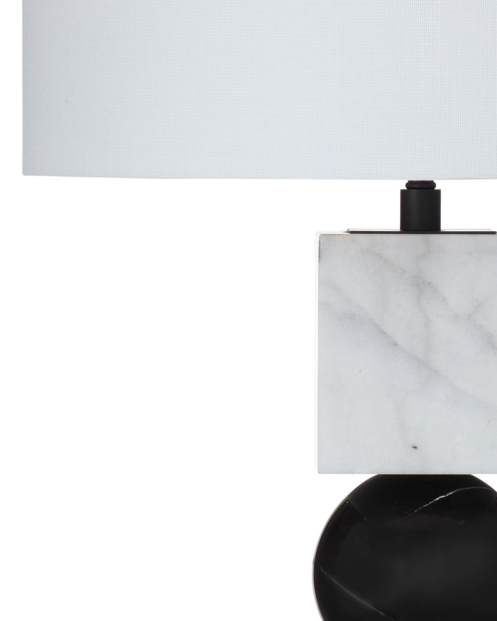 Image 2 Ellendale 27" High Black And White Table Lamp more views