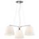 Ellery 26 1/2" Wide Chrome and Opal Glass 3-Light Chandelier