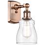 Ellery 9" High Copper Sconce w/ Clear Shade