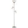 Watch A Video About the Ellery Brushed Nickel Tree Torchiere Floor Lamp