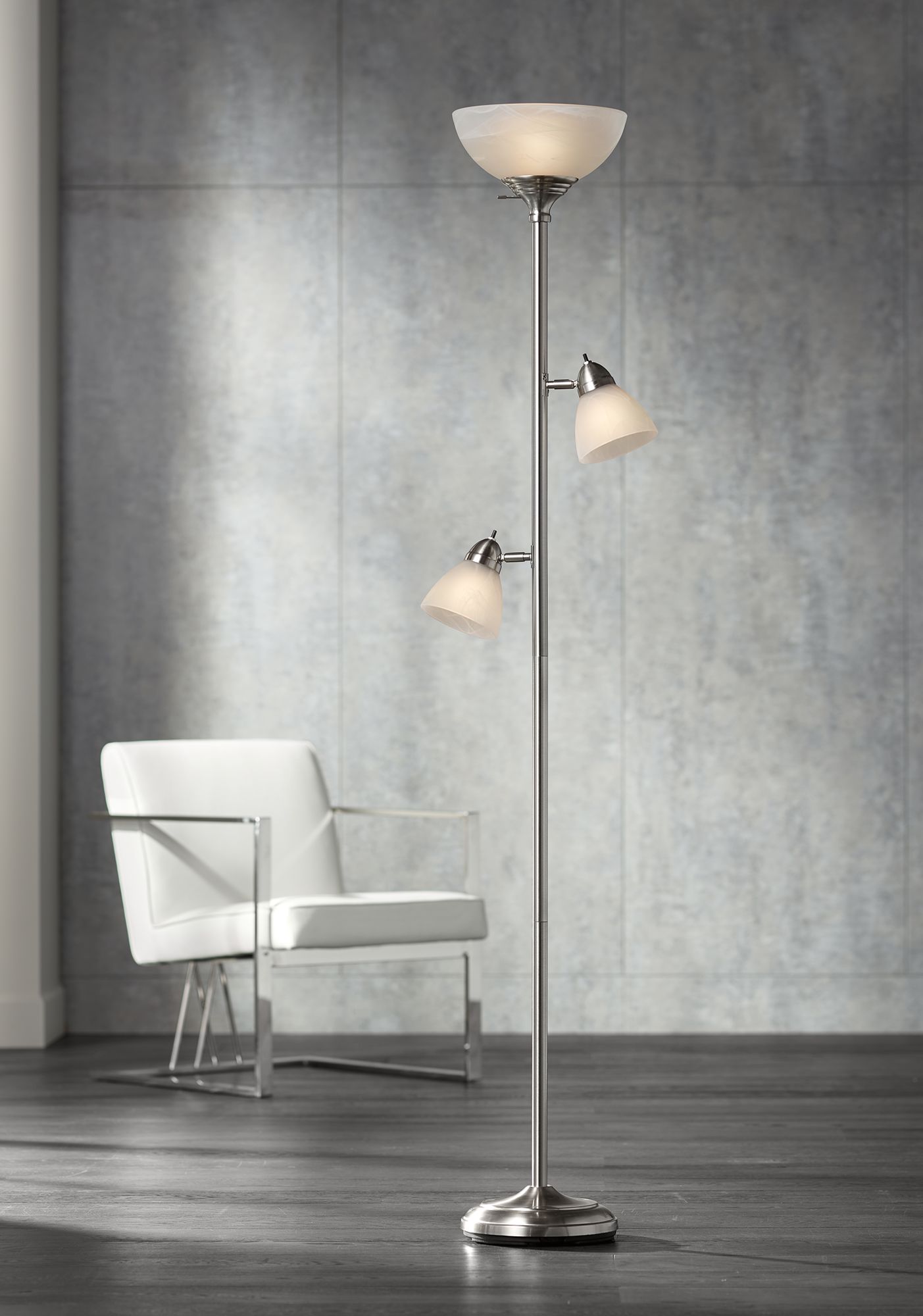 torchiere 3 light floor lamp