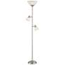 Watch A Video About the Ellery Brushed Nickel Tree Torchiere Floor Lamp