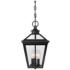 Ellijay 3-Light Outdoor Hanging Lantern in Black