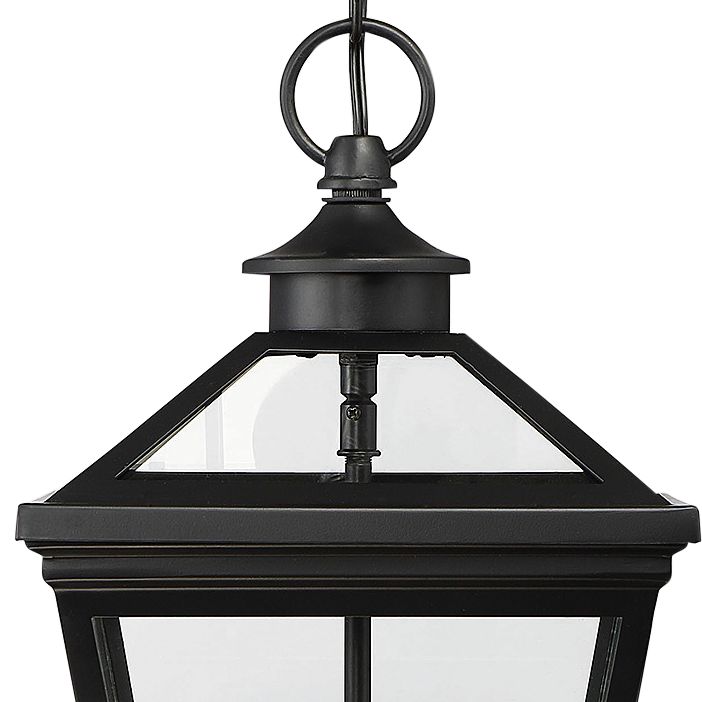 Image 2 Ellijay 3-Light Outdoor Hanging Lantern in Black more views