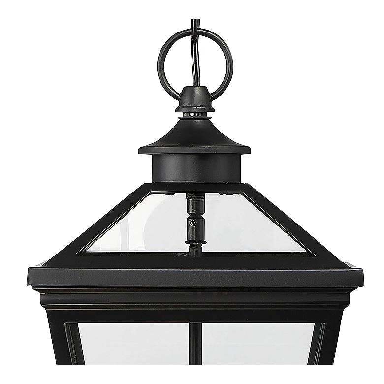 Image 2 Ellijay 3-Light Outdoor Hanging Lantern in Black more views