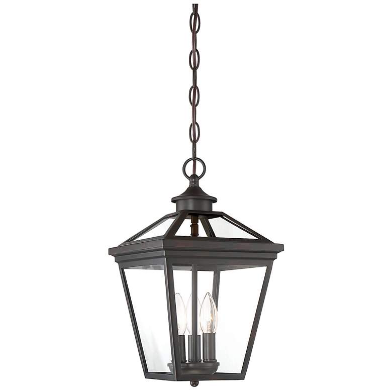 Image 2 Ellijay 3-Light Outdoor Hanging Lantern in English Bronze