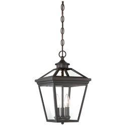 Ellijay 3-Light Outdoor Hanging Lantern in English Bronze