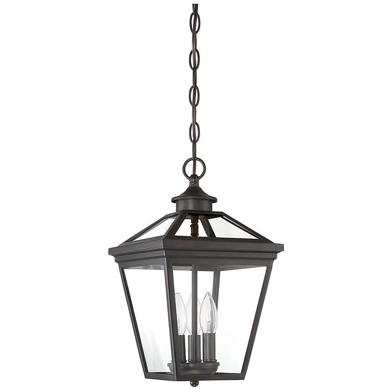 Image 3 Ellijay 3-Light Outdoor Hanging Lantern in English Bronze more views