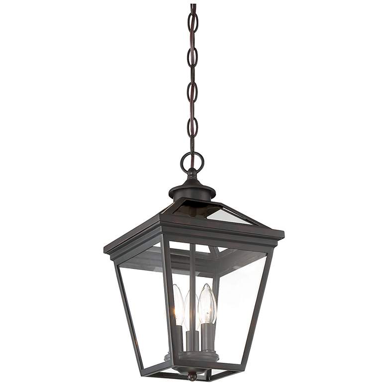 Image 4 Ellijay 3-Light Outdoor Hanging Lantern in English Bronze more views