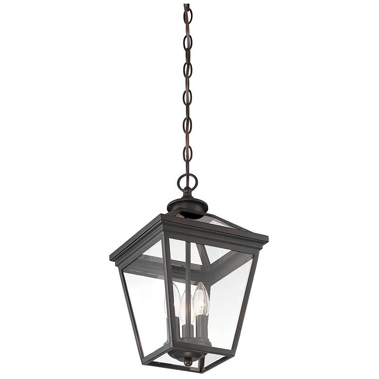 Image 5 Ellijay 3-Light Outdoor Hanging Lantern in English Bronze more views