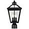 Ellijay 3-Light Outdoor Post Lantern in Black