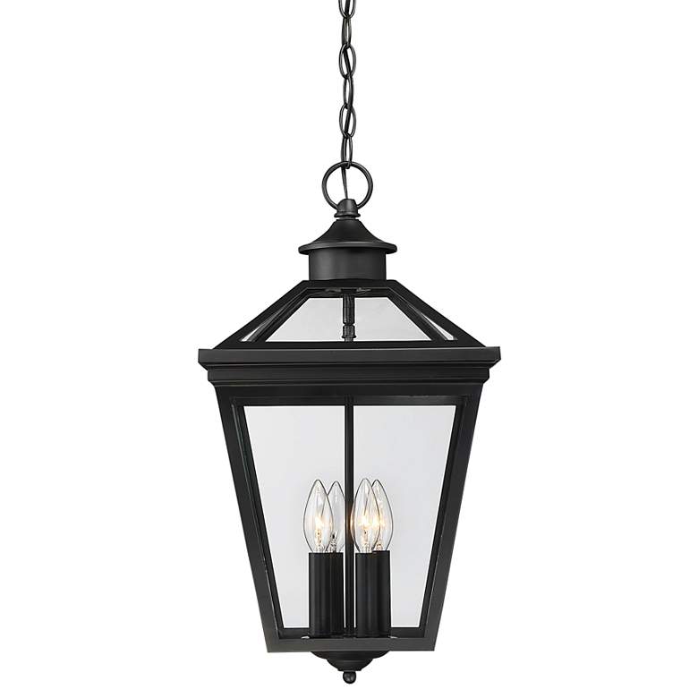 Image 3 Ellijay 4-Light Outdoor Hanging Lantern in Black