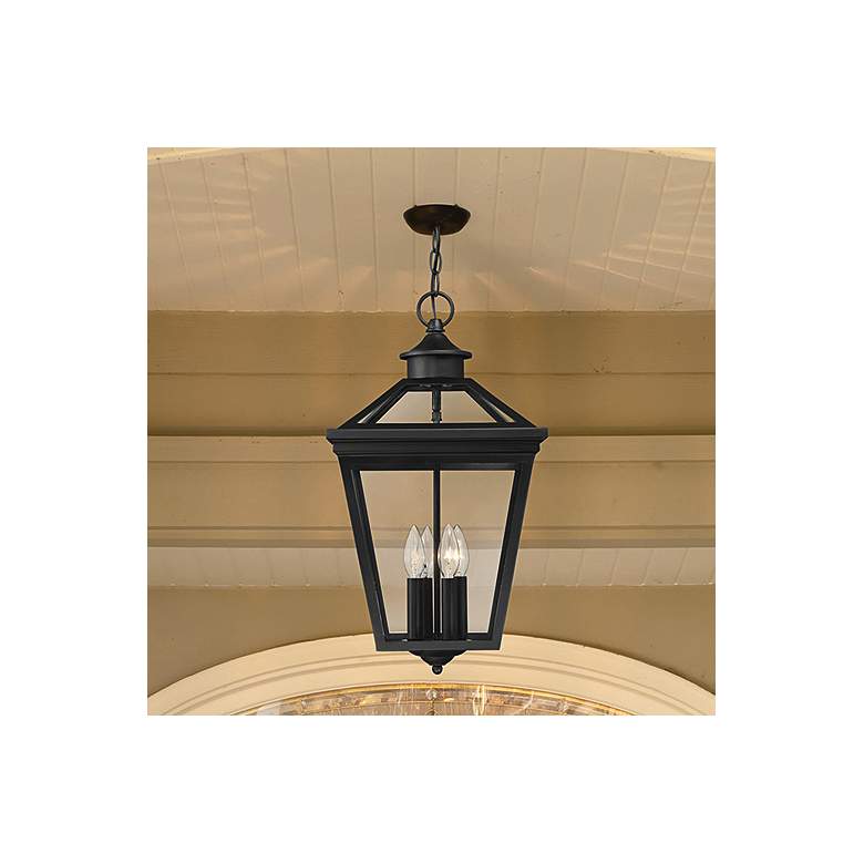 Image 2 Ellijay 4-Light Outdoor Hanging Lantern in Black