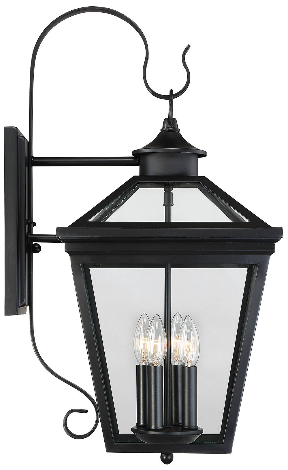 Image 3 Ellijay 4-Light Outdoor Wall Lantern in Black more views
