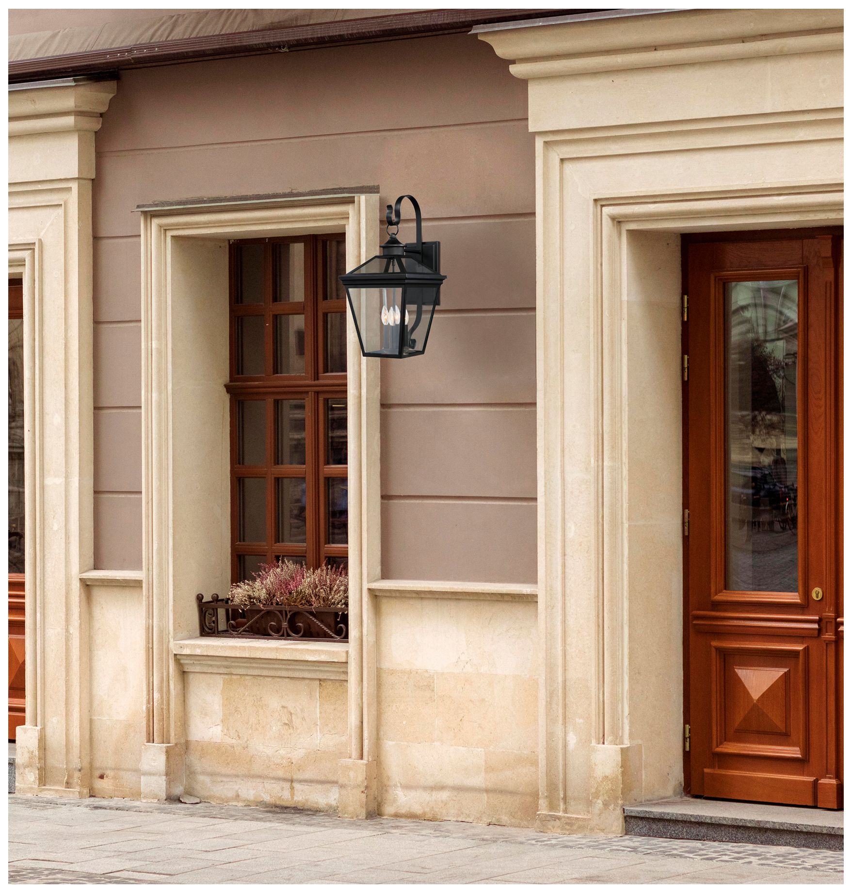 Image 4 Ellijay 4-Light Outdoor Wall Lantern in Black more views