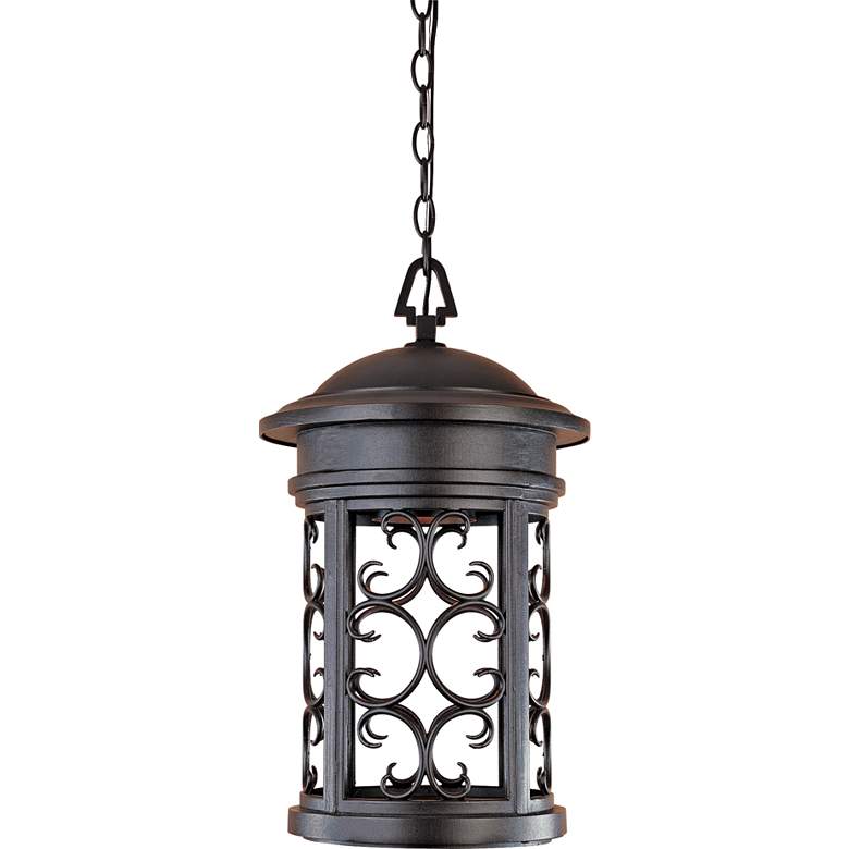 Image 1 Ellington 19 inch High Oil-Rubbed Bronze Outdoor Hanging Light