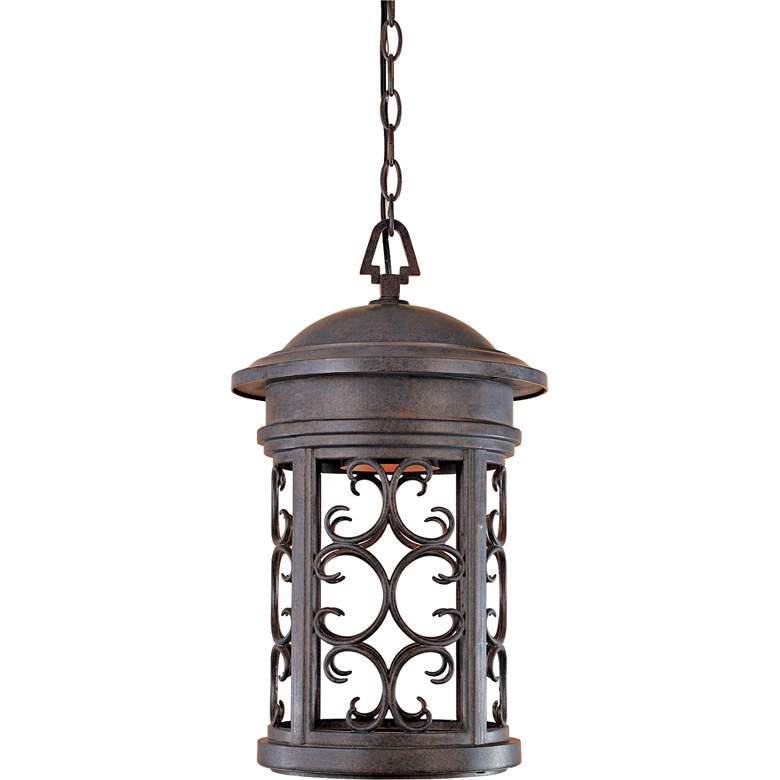 Image 1 Ellington 19 inchH Mediterranean Patina Outdoor Hanging Light