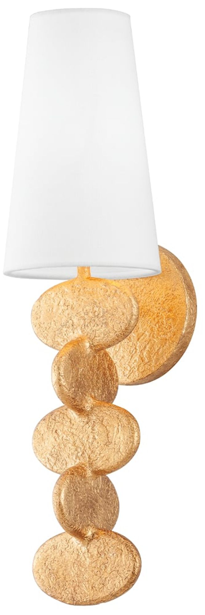 Ellios 18" High Vintage Gold Leaf Wall Sconce 745P2 Lamps Plus