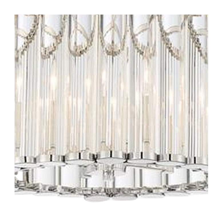 Image 3 Elliot 15 1/4" Wide Polished Nickel and Glass Ceiling Light more views